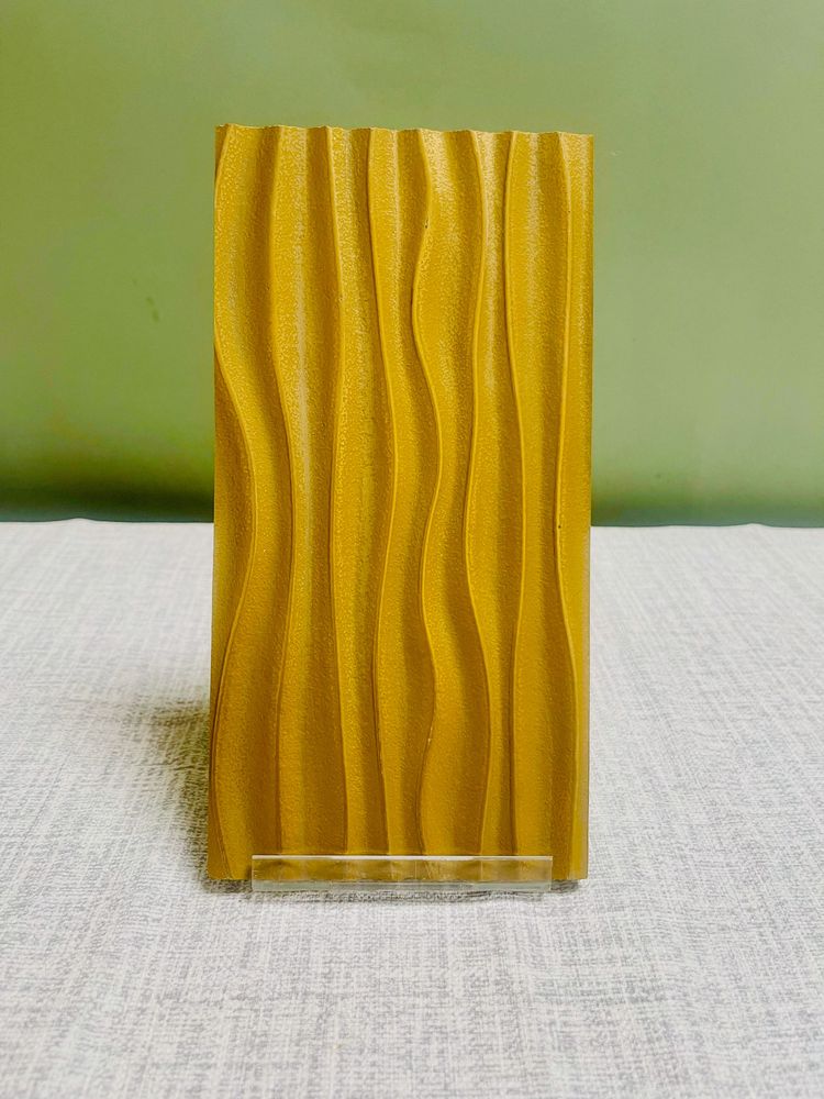 Gilded Flowing Line Liquid Metal Panel