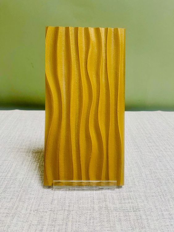 Gilded Flowing Line Liquid Metal Panel